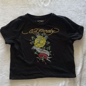 Ed Hardy cropped t-shirt